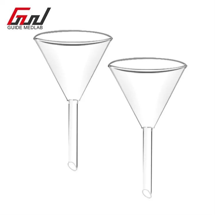 4 short stem glass funnel