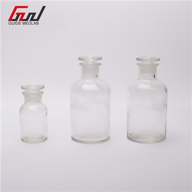 Glasreagensflaska med glaslock