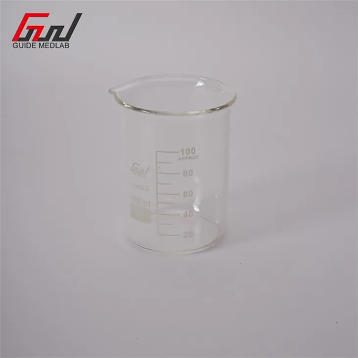 2 high form glass beaker
